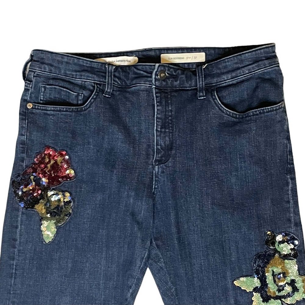 Pilcro and the Letterpress 31 Slim Boyfriend sequined jeans - Picture 3 of 11